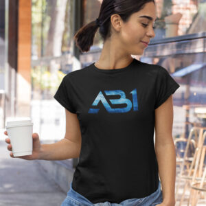 AB31 Blue Grunge Logo T-shirt